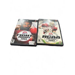 EA Sports PS2 Games: Fight Night 2004 & NCAA Football 2002